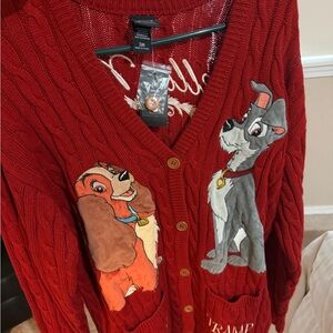 Her Universe lady and tramp sweater - New with tags
